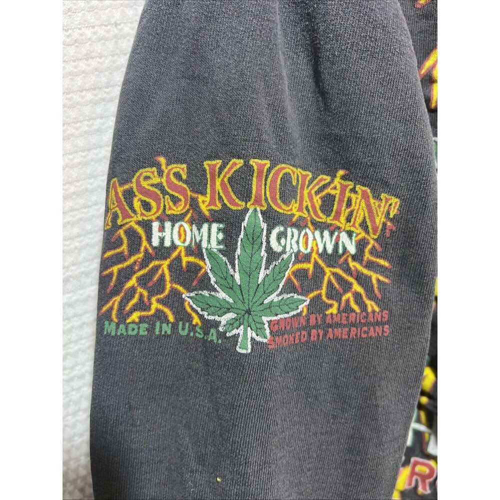 Vintage Harley Davidson Sweatshirt Ass Kickin’ Home Grown XL sweatshirt - Picture 5 of 8